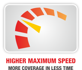 Higher maximum speed